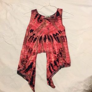 Split back midriff top